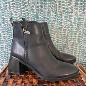 Anne Klein Genuine Leather Booties